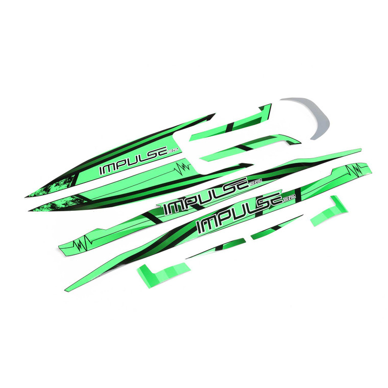 Pro Boat - Decal Set Black/green: Impulse 32 - 289006 Pro Boat - Decal Set Black/green: Impulse 32 - 289006