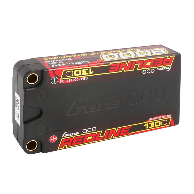 Gens - 8000mah 1s 3.8v 130c Lcg Shorty/5mm Bullet - 80001S13D5