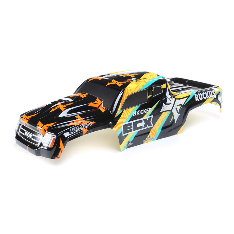 ECX - Body, Black/yellow: 1:10 2wd Ruckus - 230038 ECX - Body, Black/yellow: 1:10 2wd Ruckus - 230038