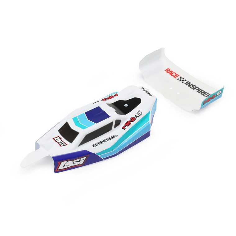 Losi - Body, Wing, Blue: Mini-b, Bl - 210025 Losi - Body, Wing, Blue: Mini-b, Bl - 210025