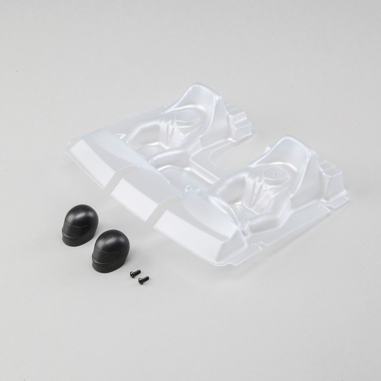 Losi - Interior Set With Helmets, Clear: Baja Rey - 230020