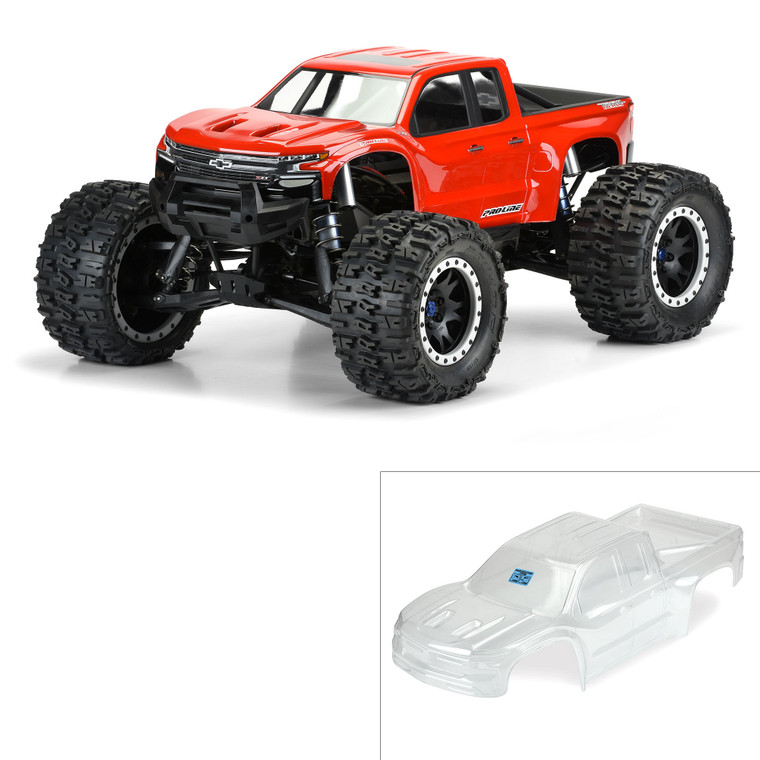 Pro-line Racing - Pre-cut 2019 Chevy Silverado Z71 Clear Body X-maxx - 350717
