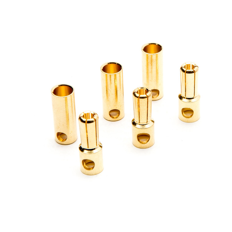 Dynamite - Gold Bullet Connector Set, 5.5mm (3) - C0089