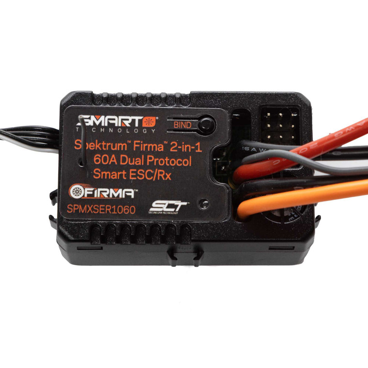 Spektrum - Firma 2 In 1 - 60a Br Smart Esc/dual Protocol Rx - XSER1060