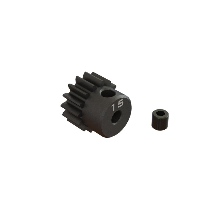 Arrma - 15t 0.8mod 1/8 Bore Cnc Steel Pinion Gear - 311077