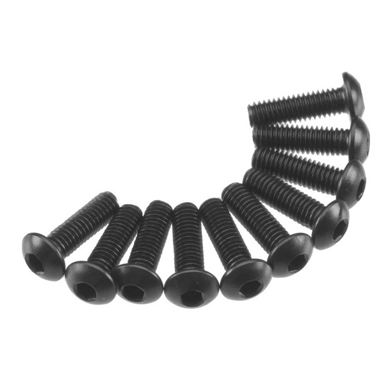Axial - Axa115 Hex Socket Button Head M3x10mm Black (10) - C0115