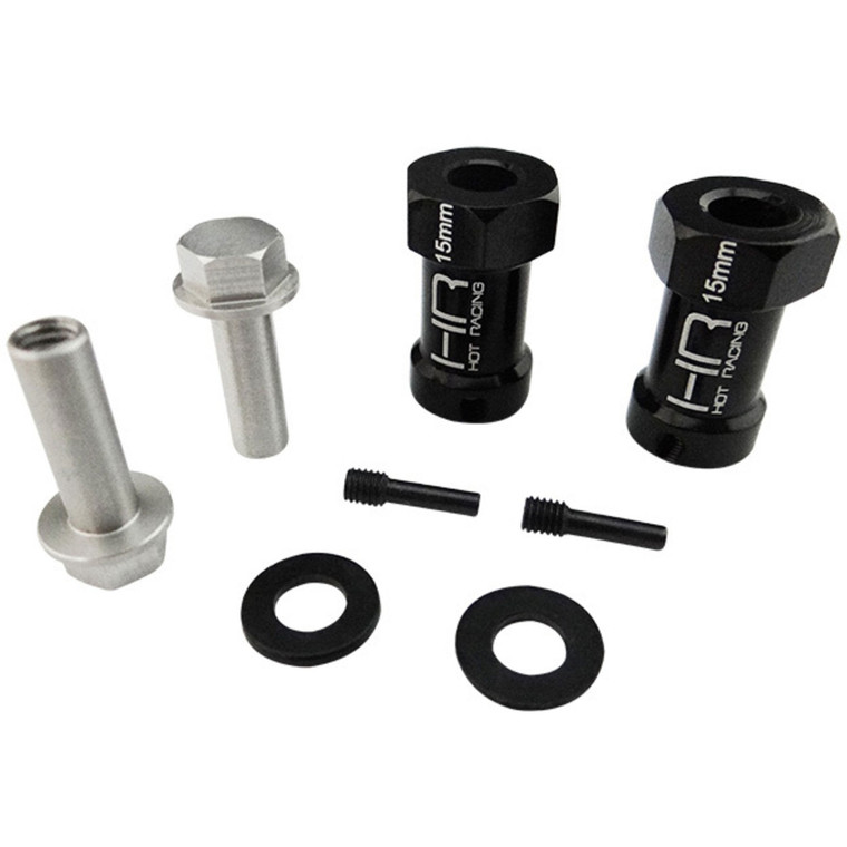 Hot Racing - 15mm Wheel Hub Extensions,12mm Hex(2):axial Wraith - SCX10FT01 Hot Racing - 15mm Wheel Hub Extensions,12mm Hex(2):axial Wraith - SCX10FT01