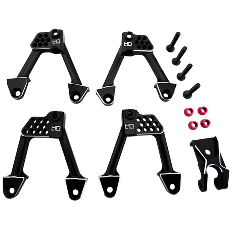 Hot Racing - Aluminum Frnt & Rear Adjustable Shock Towers:scx 2 - SCXT28301