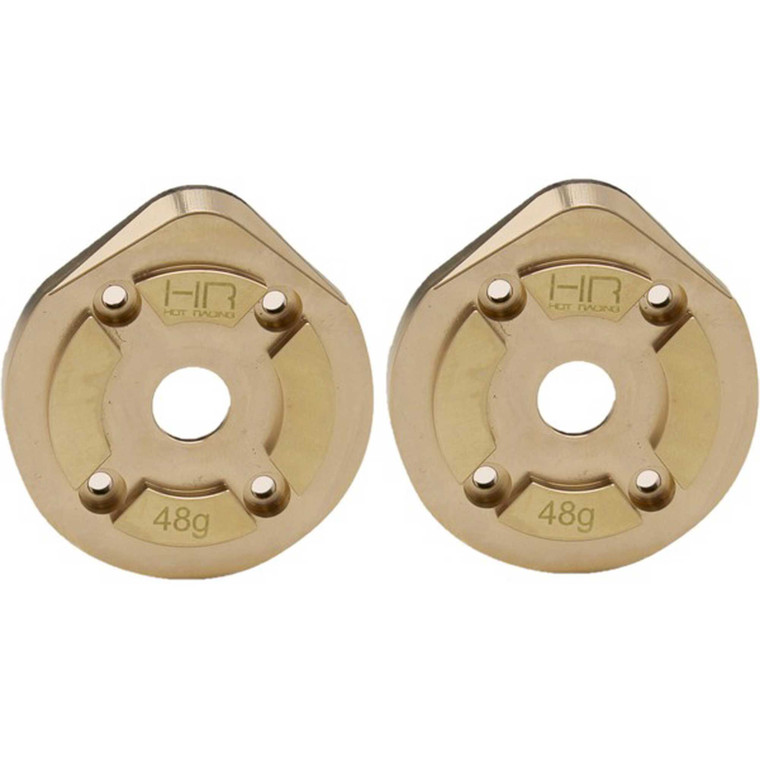 Hot Racing - Brass Currie F9 Portal Steering Knuckle Caps: Utb - AUTB21CH