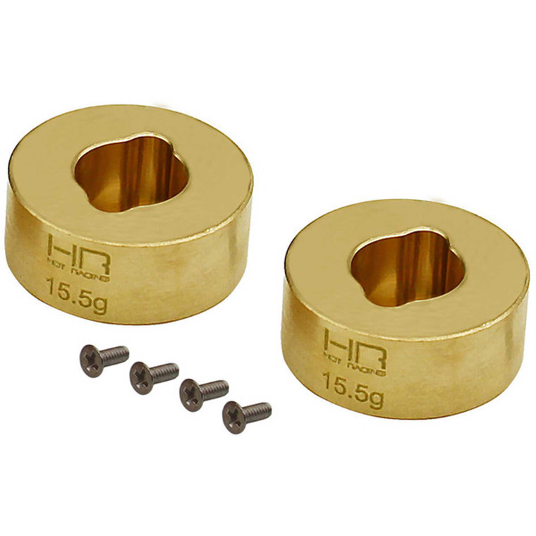 Hot Racing - Brass Rear Hub 15.5g Ax24 Scx24 - SXTF22H