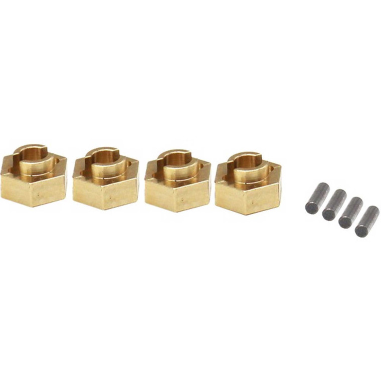 Hot Racing - Brass Stock Wheels Hub 7mm Hex Scx24 - SXTF10H