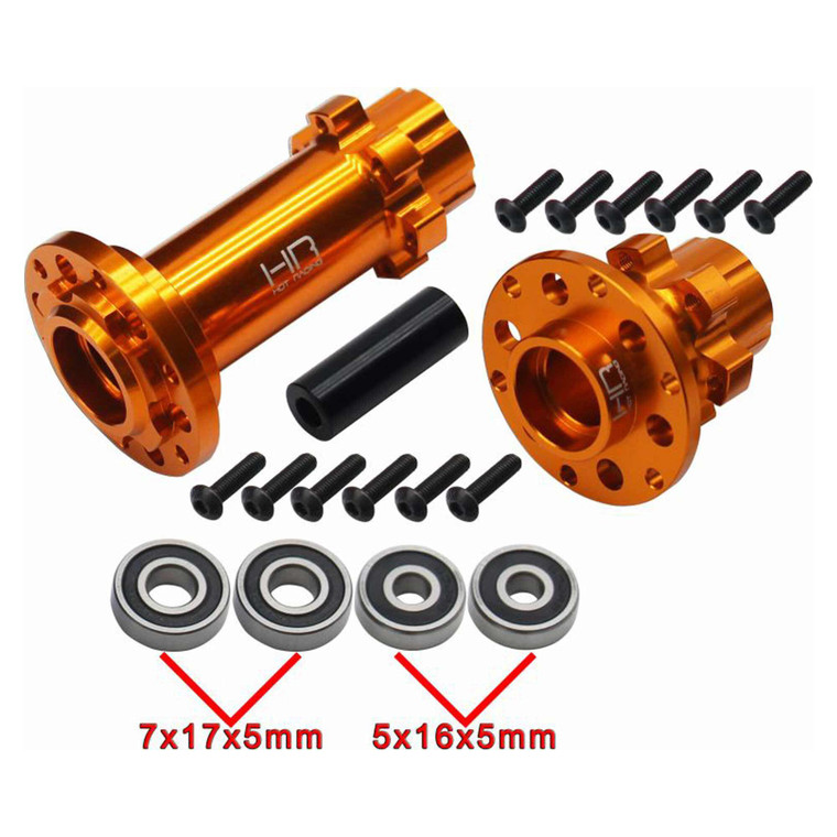 Hot Racing - Cnc Aluminum Hub Set Gold: Pm-mx - LPC10H04