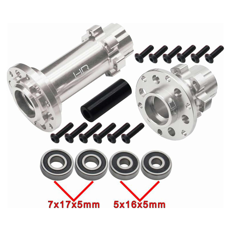Hot Racing - Cnc Aluminum Hub Set Silver: Pm-mx - LPC10H08