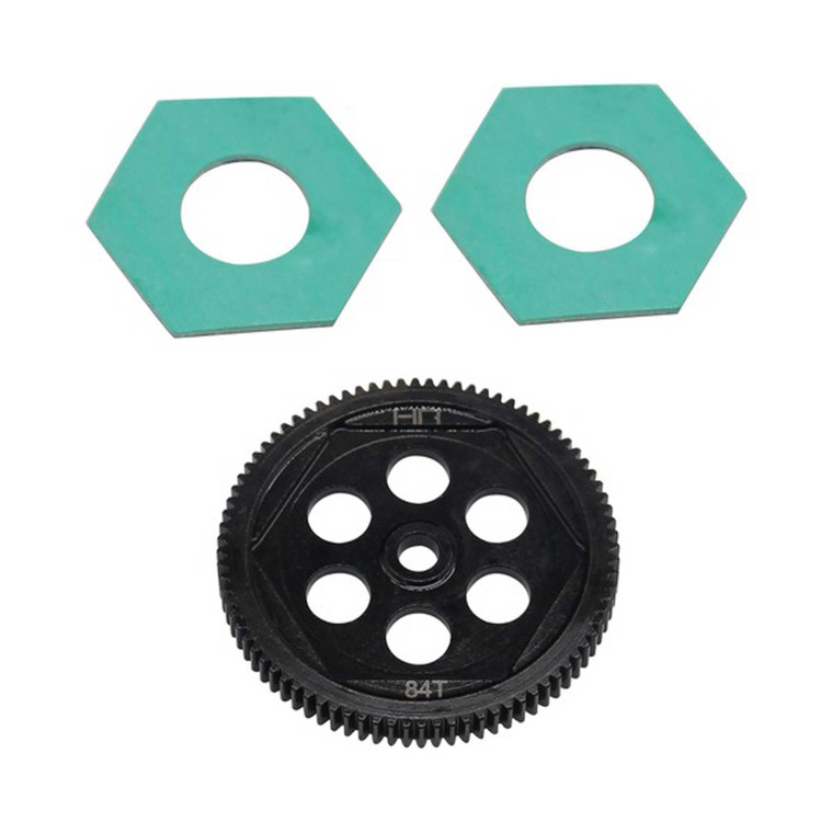 Hot Racing - Steel Spur Gear & Slipper Pads 48p 84t: 22s - STTX848