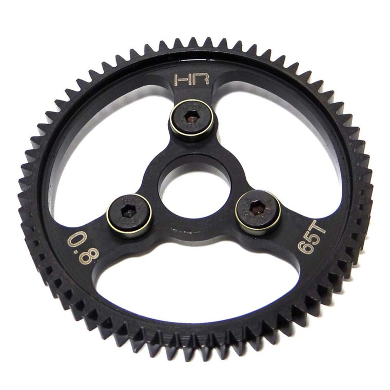 Hot Racing - Steel Spur Gear (65t 0.8 Mod)(gunmetal):traxxas - SERVO265