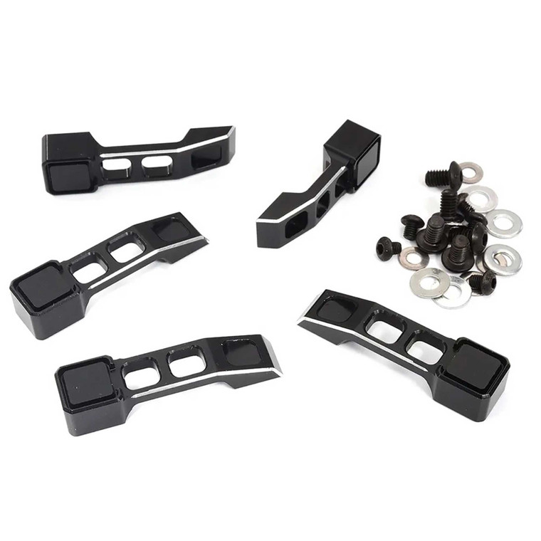 Integy - Billet Machined Handle Set (5): Scx6 Jeep Jlu - C32413BLACK