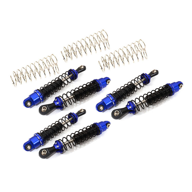 Integy - Shock Set (6) For Axial Scx10 Ii 6x6 (l=90mm) Blue - C29042BLUE Integy - Shock Set (6) For Axial Scx10 Ii 6x6 (l=90mm) Blue - C29042BLUE