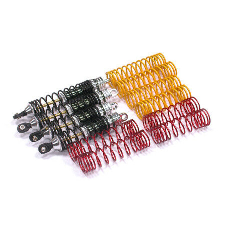 Integy - Xsr Shock Set (4), Silver: St, Nru - T6752S Integy - Xsr Shock Set (4), Silver: St, Nru - T6752S