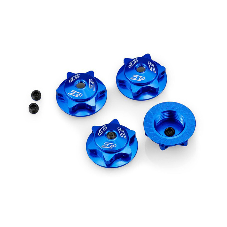 Jconcepts - 17mm Finnisher Serrated Magnetic Wheel Nut, Blue - 28901