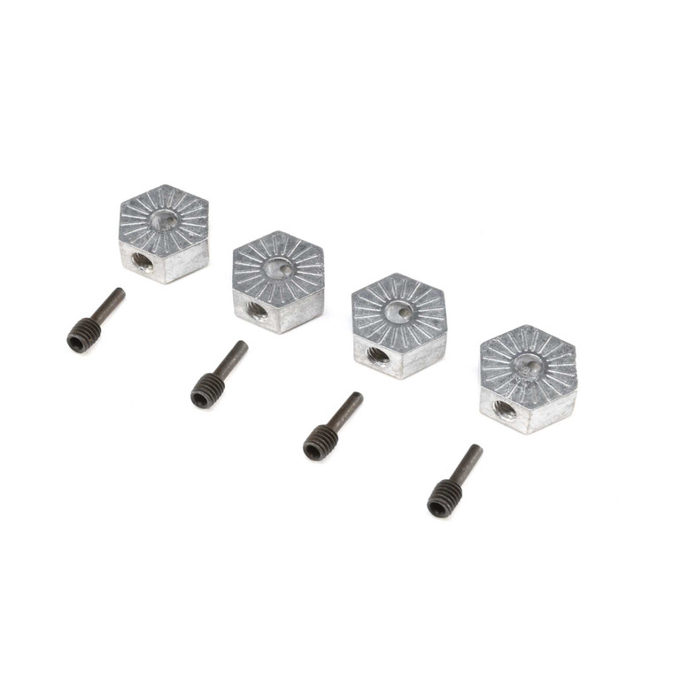 Losi - 17mm Hex Adapter W/screwpin (4): Lmt - 242053