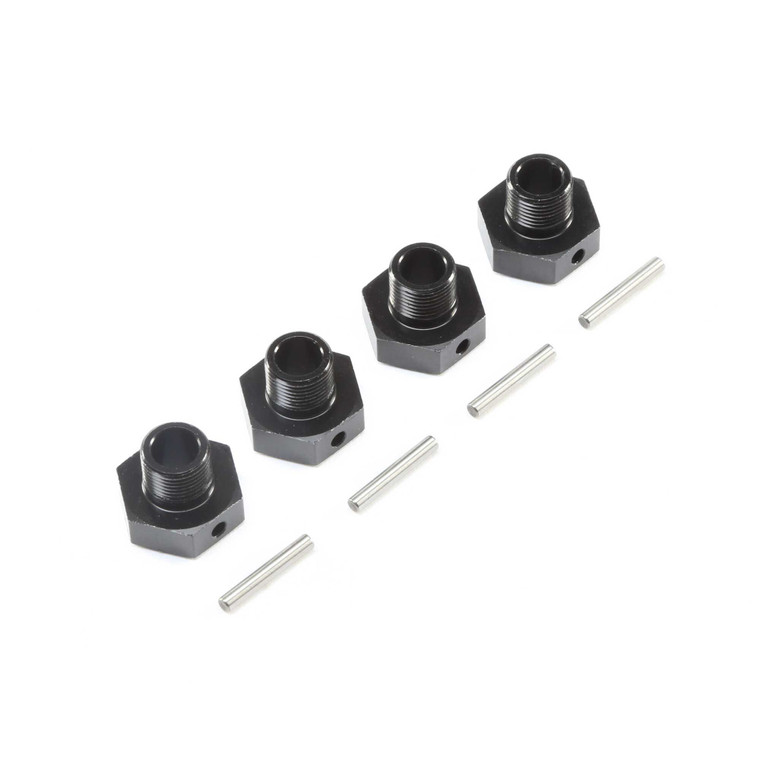 Losi - 20mm Wheel Hexes And Pins, Blk (4): Super Baja Rey - 252077