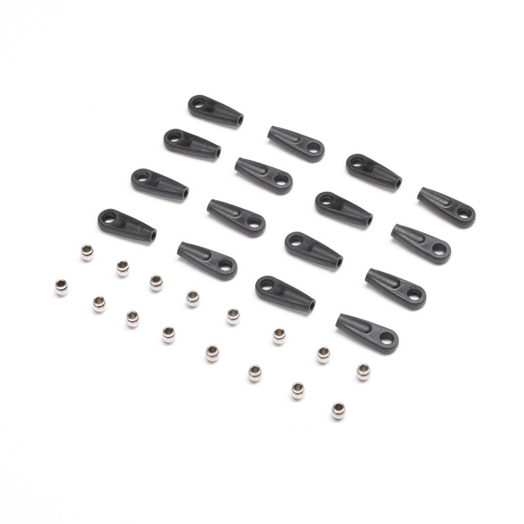 Losi - 4-link Rod End & Pivot Balls (16): Mini Lmt - 214047