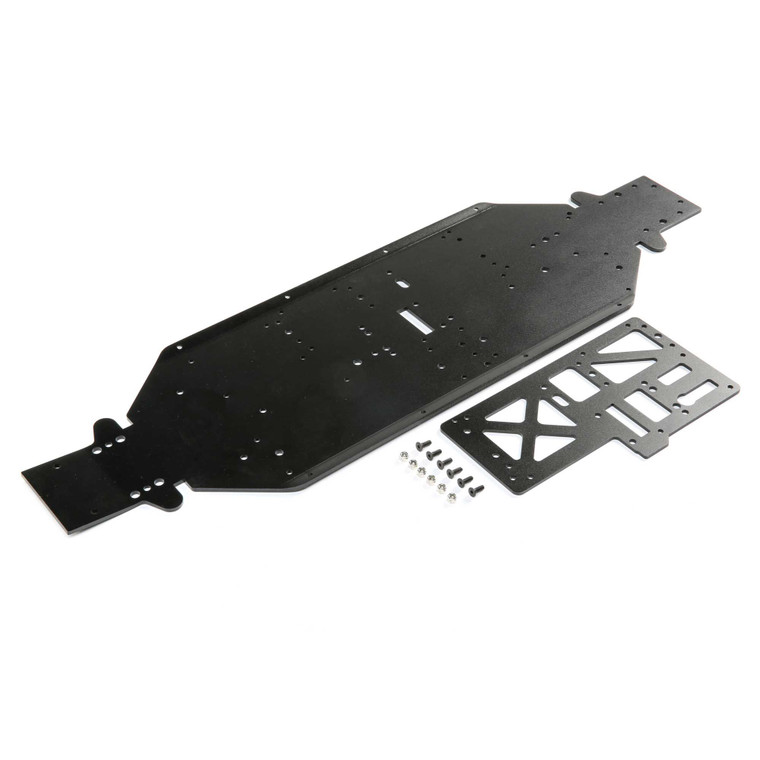 Losi - Chassis W/brace, 4mm Black: Dbxl-e 2.0 - 251090 Losi - Chassis W/brace, 4mm Black: Dbxl-e 2.0 - 251090