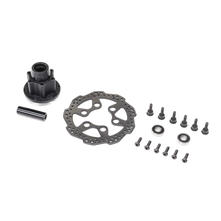 Losi - Complete Front Hub Assembly: Pm-mx - 262013