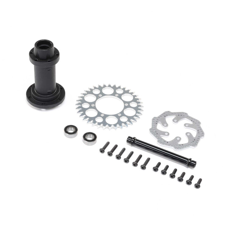 Losi - Complete Rear Hub Assembly: Pm-mx - 262014