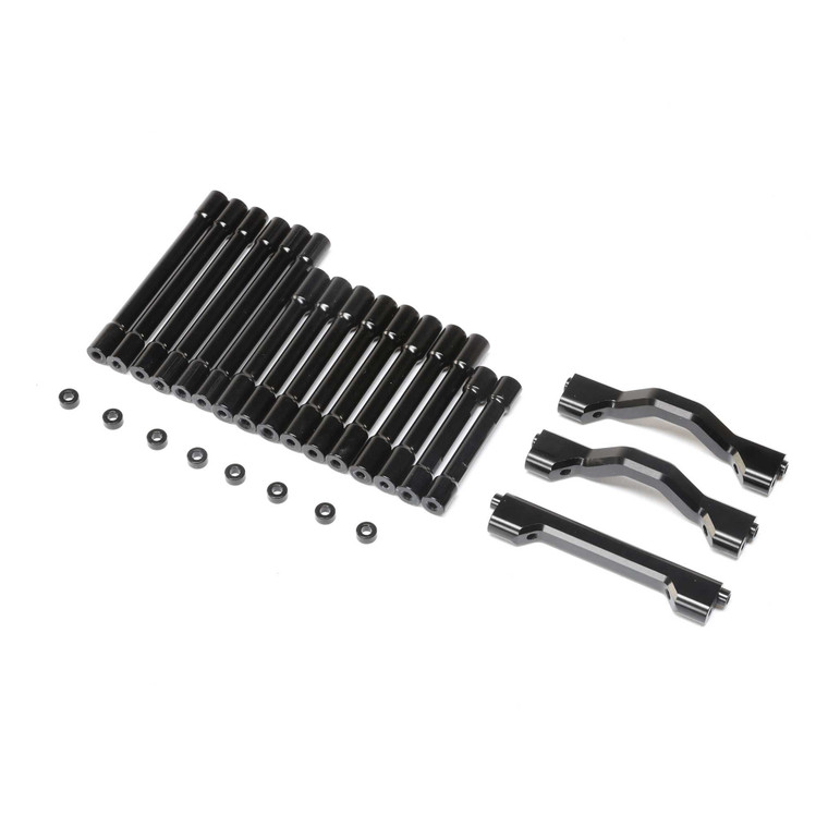 Losi - Crossbar Brace & Spacer Set, Tt, Al,blk:lmt, Ttlmt - 241076