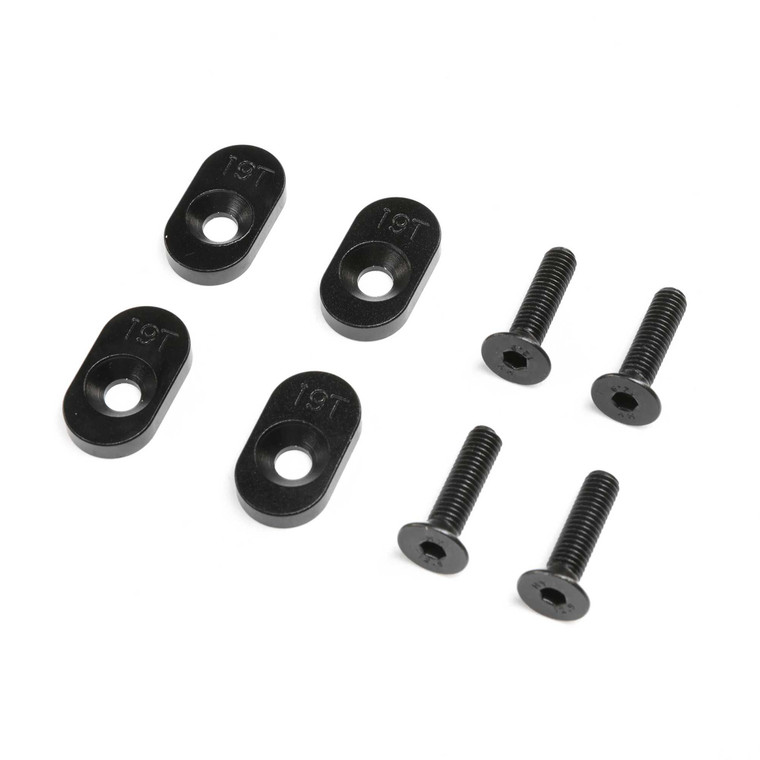 Losi - Enginemountinsert & Screws 19t, Black(4): Dbxl 2.0 - 252137