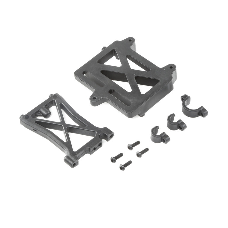 Losi - Esc Mount Plate, Standoff & Clamps: Dbxl-e - 252060