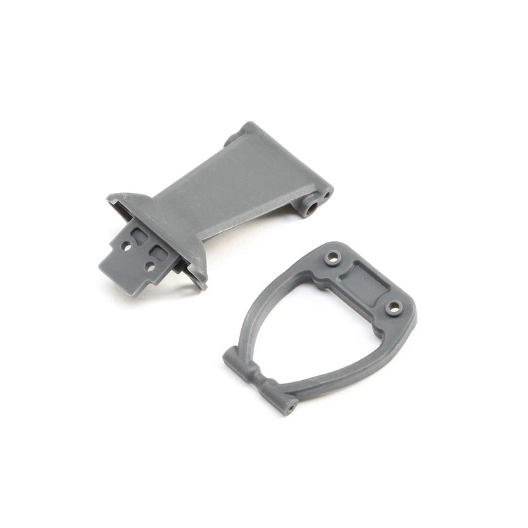 Losi - Front Bumper/skid Plate&support,gray: Rock Rey - 231040
