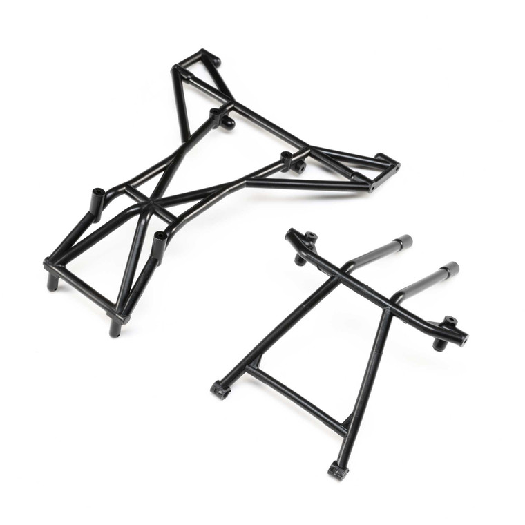 Losi - Top And Upper Cage Bars, Black: Lmt - 241042