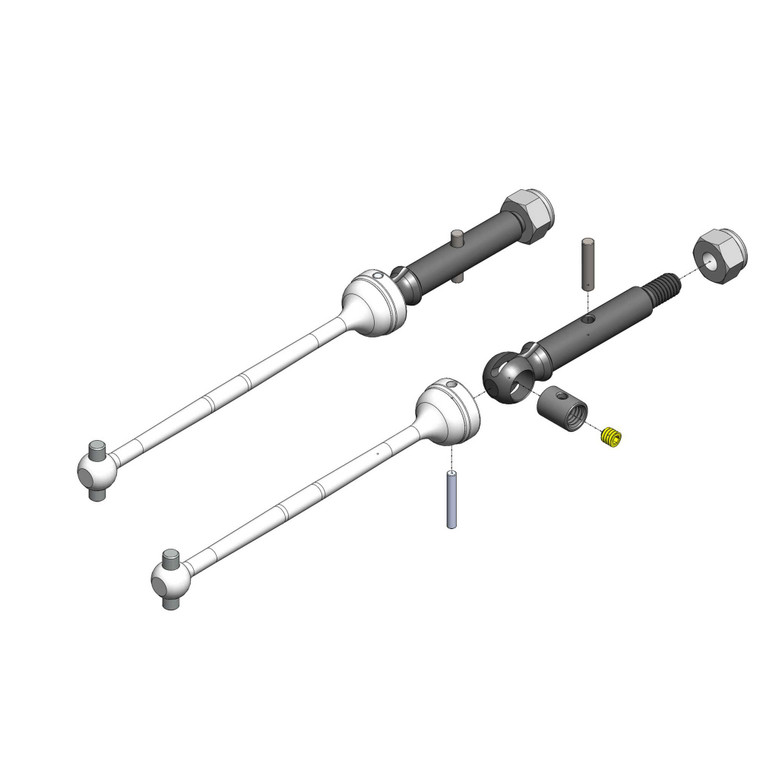 MIP-Moores Ideal Products - Shiny Cvd Kit: Losi Mini T 2.0 - 20060