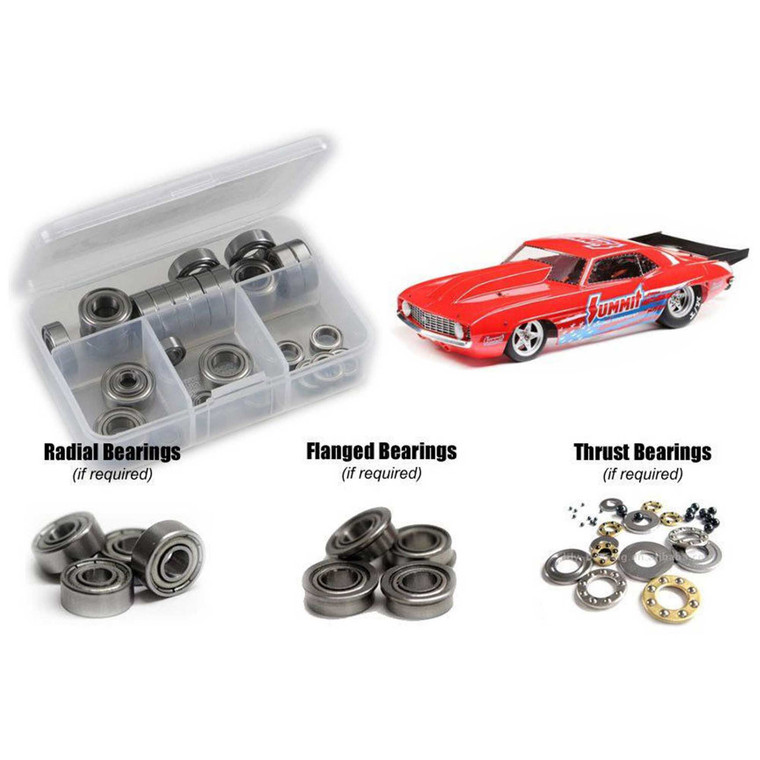 RC Screwz - Metal Shielded Bearing Kit: Losi 1969camaro22s 2wd - LOS129B