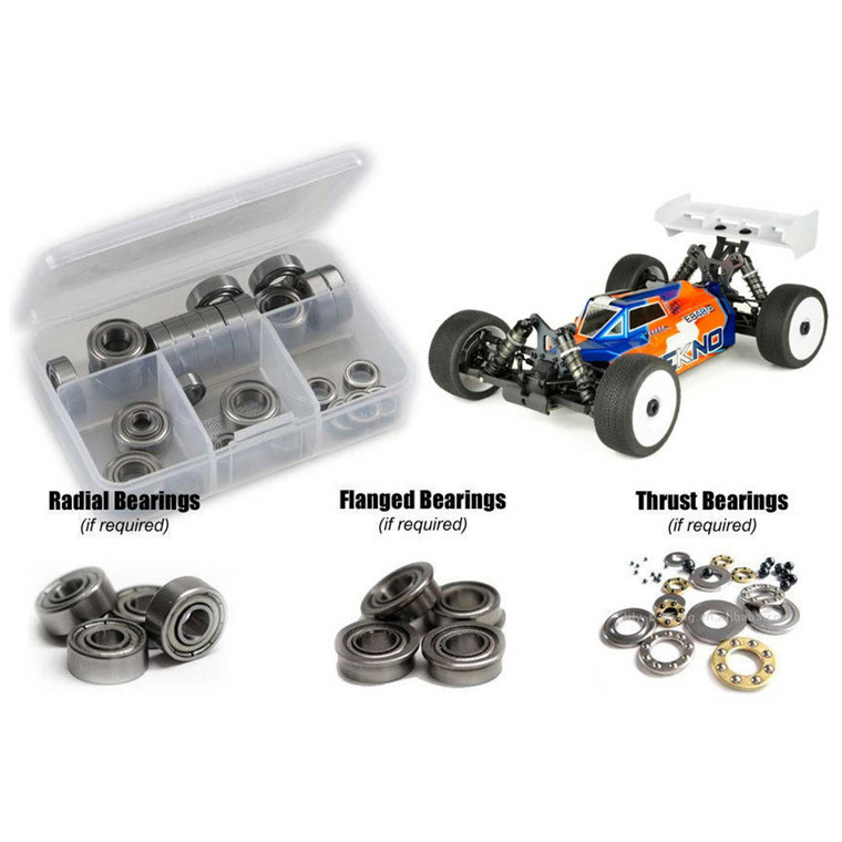 RC Screwz - Tkr Eb48 2.1 1/8th 4wd Stainless Steel Screw Kit - TEK024B