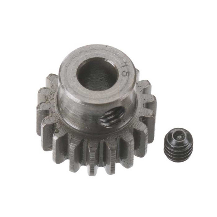 Robinson Racing Products - Extra Hard 5mm Bore .8 Module(31.75p) Pinion 18t - 8718