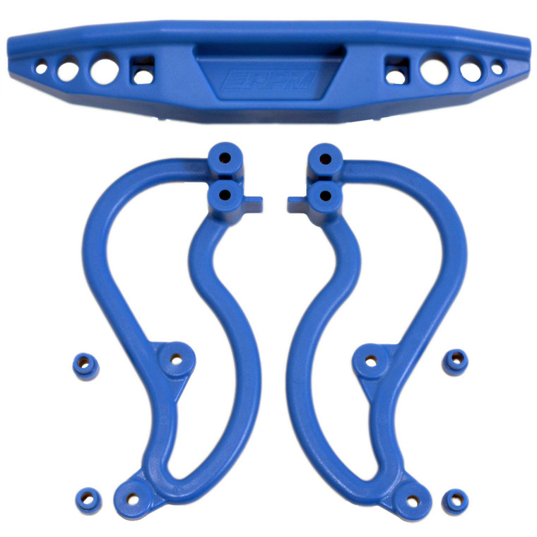 RPM - Rear Bumper, Blue : Stampede 2wd - 70835