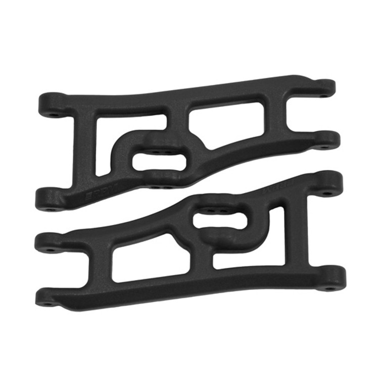 RPM - Wide Front A-arms, Black; Traxxas Rustler Stampede - 70662