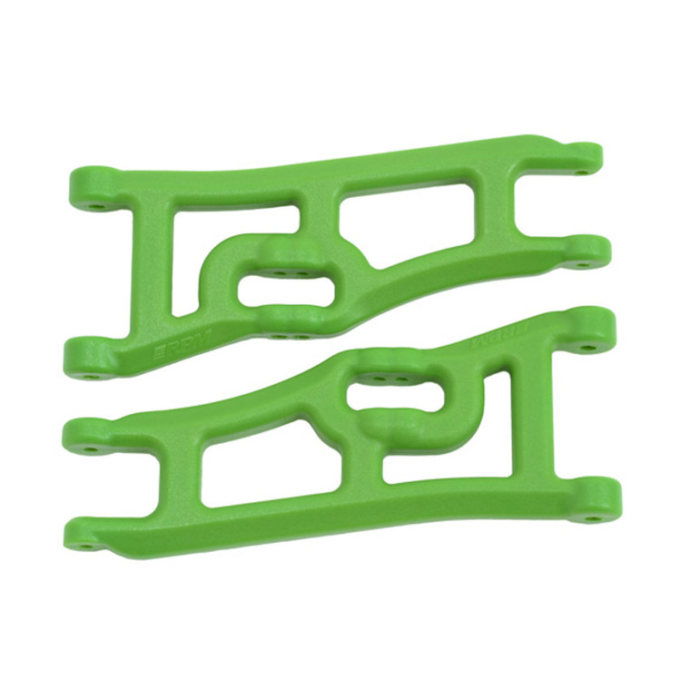 RPM - Wide Front A-arms, Green; Traxxas Rustler Stampede - 70664