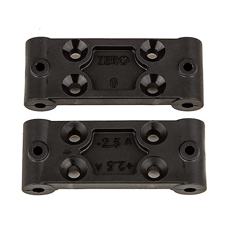 Team Associated - Rc10b6.4 Front Bulkhead Set, 0deg And 2.5deg - 91979