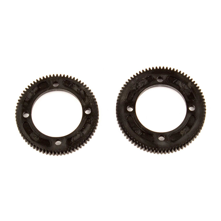 Team Associated - Rc10b74 Center Diff Spur Gears, 72/78 Tooth - 92149