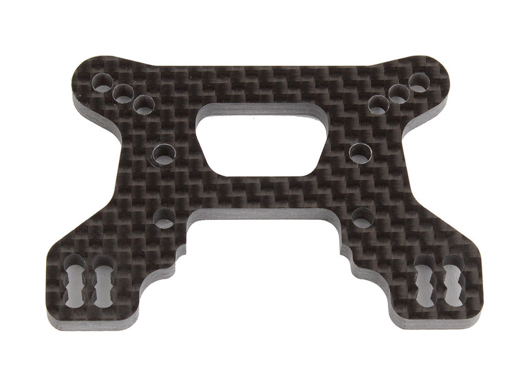 Team Associated - RC10B74.1 Front Shock Tower, 23mm, carbon fiber - 92265