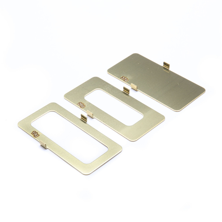 Team Losi Racing - Brass Battery Weight Set, 19g, 26g, 37g - 331045