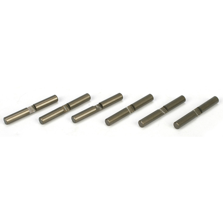 Team Losi Racing - Differential Shaft Set, Aluminum (6): 8b, 8t 2.0 - 3501