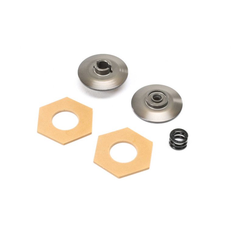 Team Losi Racing - Grooved Slipper Plate Set: Mini-b, Bl - 312002