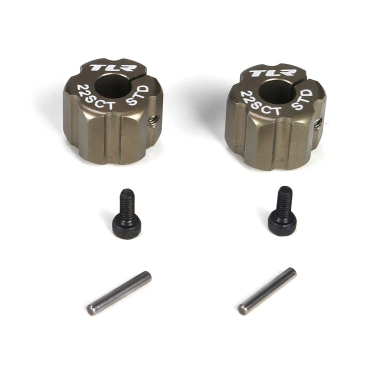 Team Losi Racing - Rear Hex, Standard Width, Aluminum: 22sct - 2933