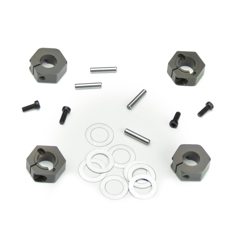 TEKNO RC - 12mm Aluminum Hex Adapters For M6 Driveshafts - 1654X