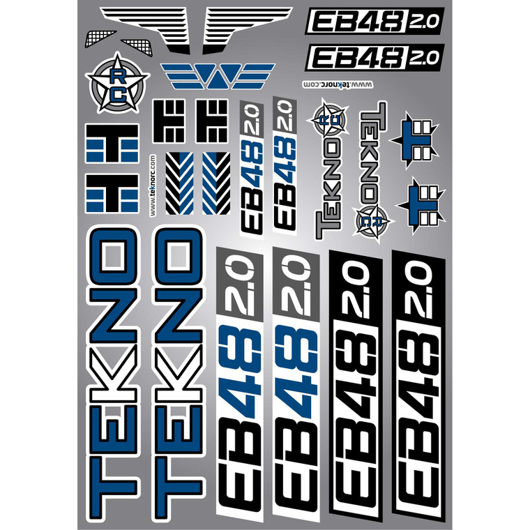 TEKNO RC - Decal Sheet Eb48 2.0 - 9246